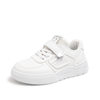 Leather Children's White Sneakers for Girls, 2024 Winter Children's Shoes, Boys' White Non-Slip Wear-Resistant Sports Shoes