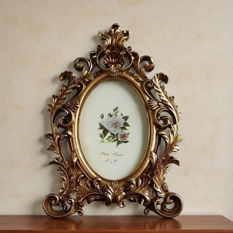 Cross-Border Vintage European-Style Custom High-End Photo Frame Set for Foreign Trade, A4.6. 7.8inch Photo Custom Wholesale Imitation
