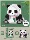 Игрушка Panda gift tiny particle assembly building blocks, совместимая с трехмерной головоломкой Lego, подарочные строительные блоки на тему панды mini 14