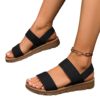 Foreign Trade Large Size Lightweight and Comfortable Soft-Soled Sports Sandals for Women Casual Outer Wear Wear-Resistant Non-Slip Flat Sandals Wholesale