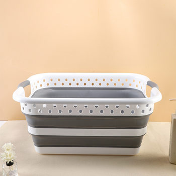 Cross-border Large 36L Folding Laundry Basket Multi-functional Folding Basket Laundry Basket Household Waterproof Toy Storage Basket