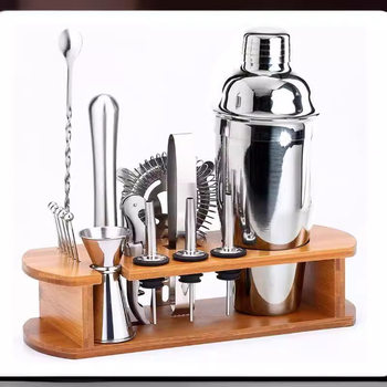 Stainless Steel 16-Piece Bar Set 16-Piece Stainless Steel Bar Set Stainless Steel Bartender Barware Set