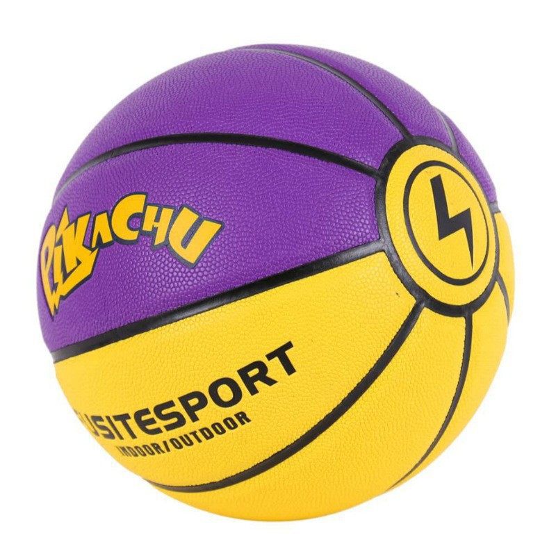Factory elf basketball No.7 adult indoor and outdoor cement moisture absorption student wear-resistant net red Pikachu blue ball