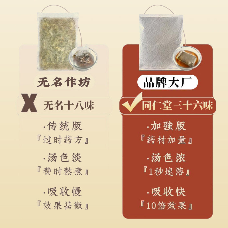 南京同仁堂三十六味泡脚包草本足浴粉家用瑶浴老姜红花泡脚粉包,淘宝优惠券,粉丝福利购,淘宝优惠卷