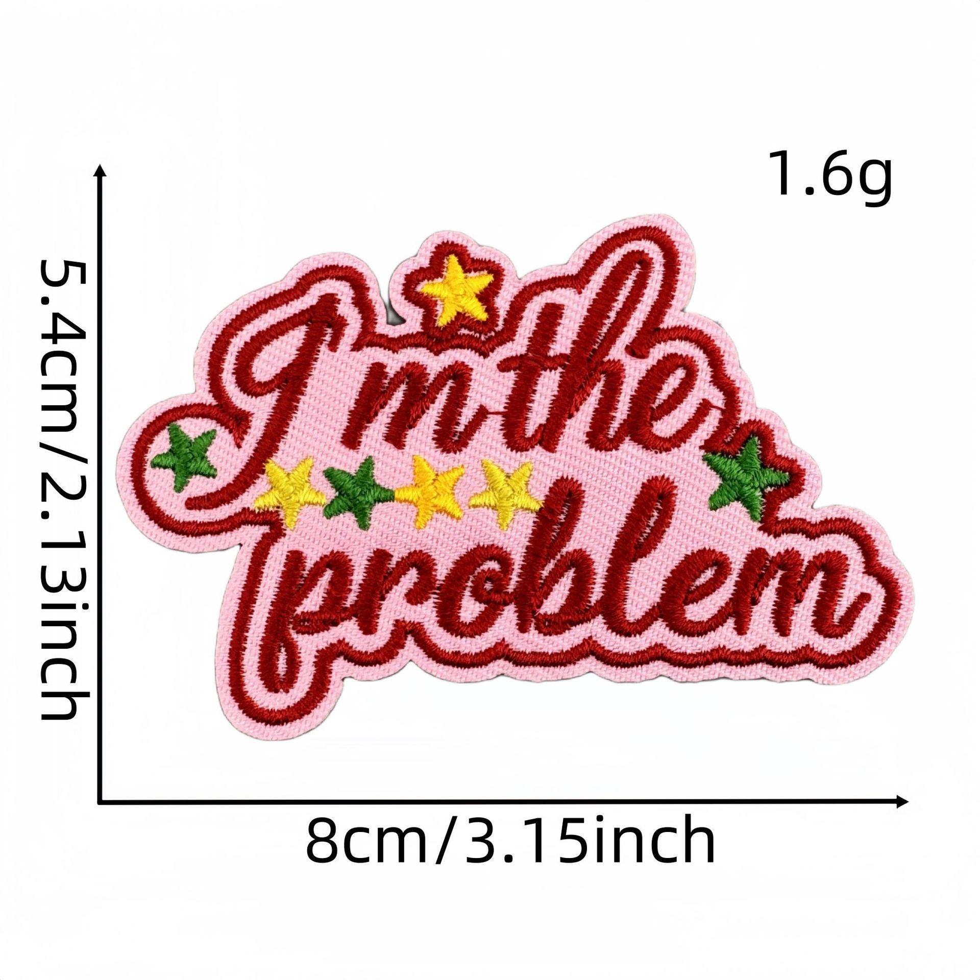 トレンドの英語布ステッカー 37#