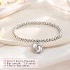 Cross-border Cute Footprint Pendant Bracelet Stainless Steel Round Bead Foot Hand String Bracelet Pregnant Women's Foot Necklace Bracelet
