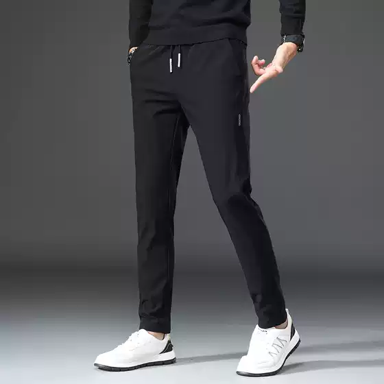 Men's Casual Pants 2025 New Summer Thin Trendy Korean Style Versatile Business Summer Slim Straight Long Trousers