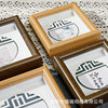 Hollow Book Frame Calligraphy Frame Hollow Cardboard Photo Frame Wall Hanging Frame Wholesale Square