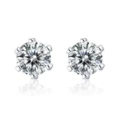 Six-claw stud earring [1 karat]]