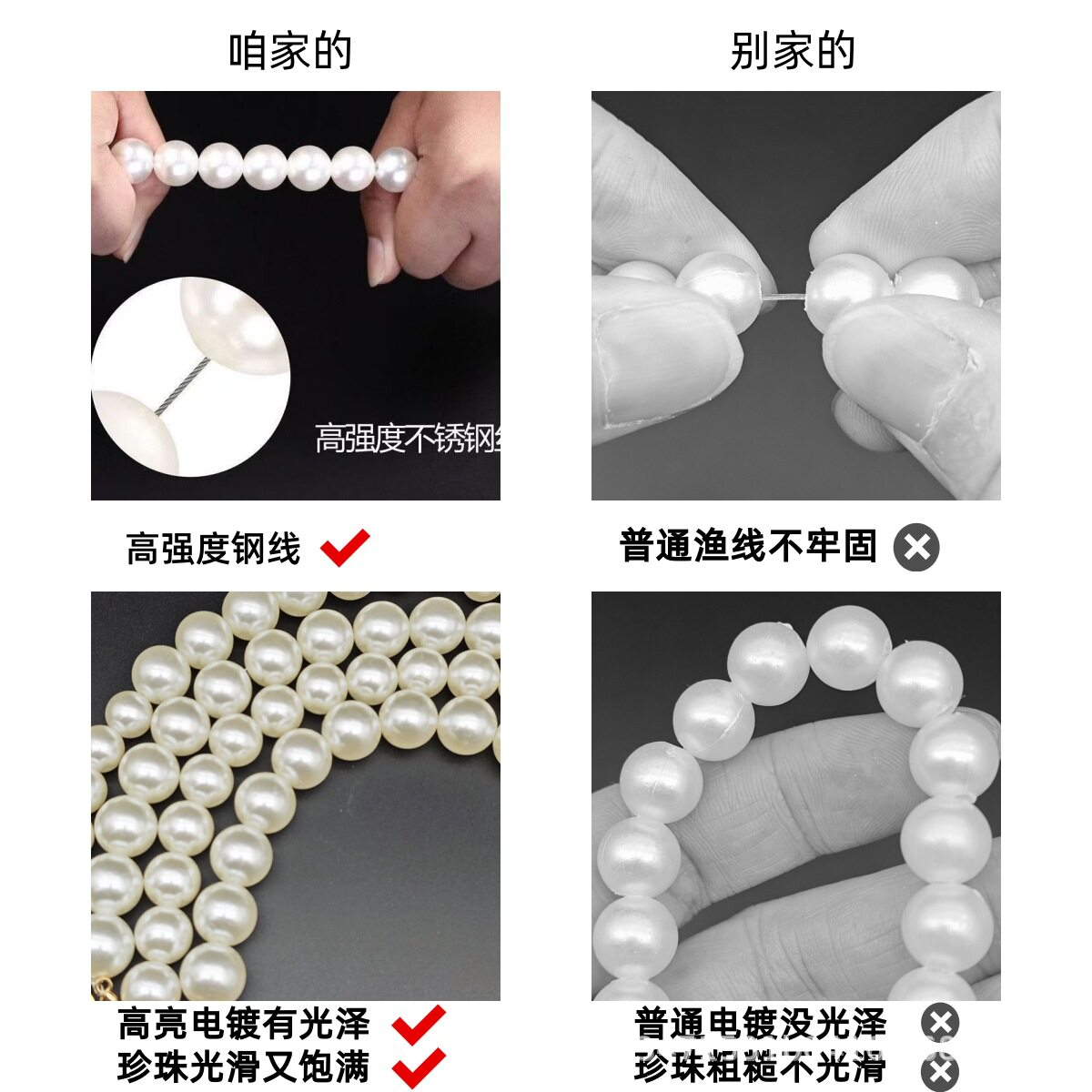 Pearl Chain Pendant Mobile Phone Case Keychain Bag Decoration Pendant DIY Accessories Bag Hanging Chain Small Fragrance