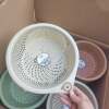 Round Plastic Draining Basket Storage Vegetable Basket Household Thickened Multi-use Washing Vegetable Sieve Bowl Chopsticks Fruit Draining Basket Wholesale