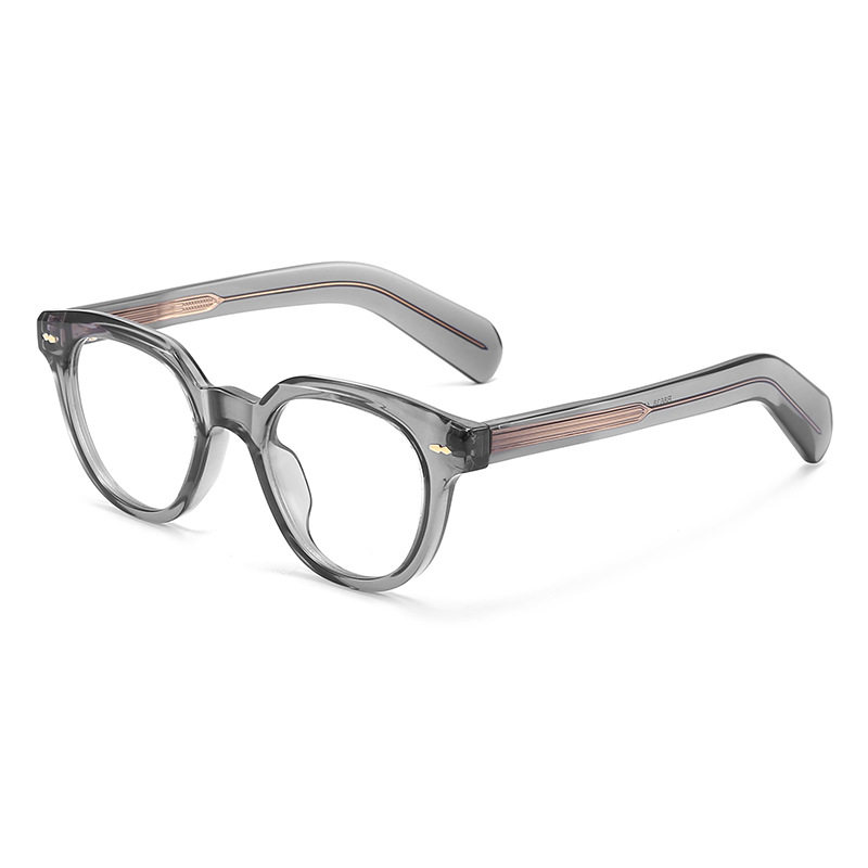 European and American retro thick core CP plate foot glasses frame men's and women's 8638 Japanese minority anti-blue light myopia glasses