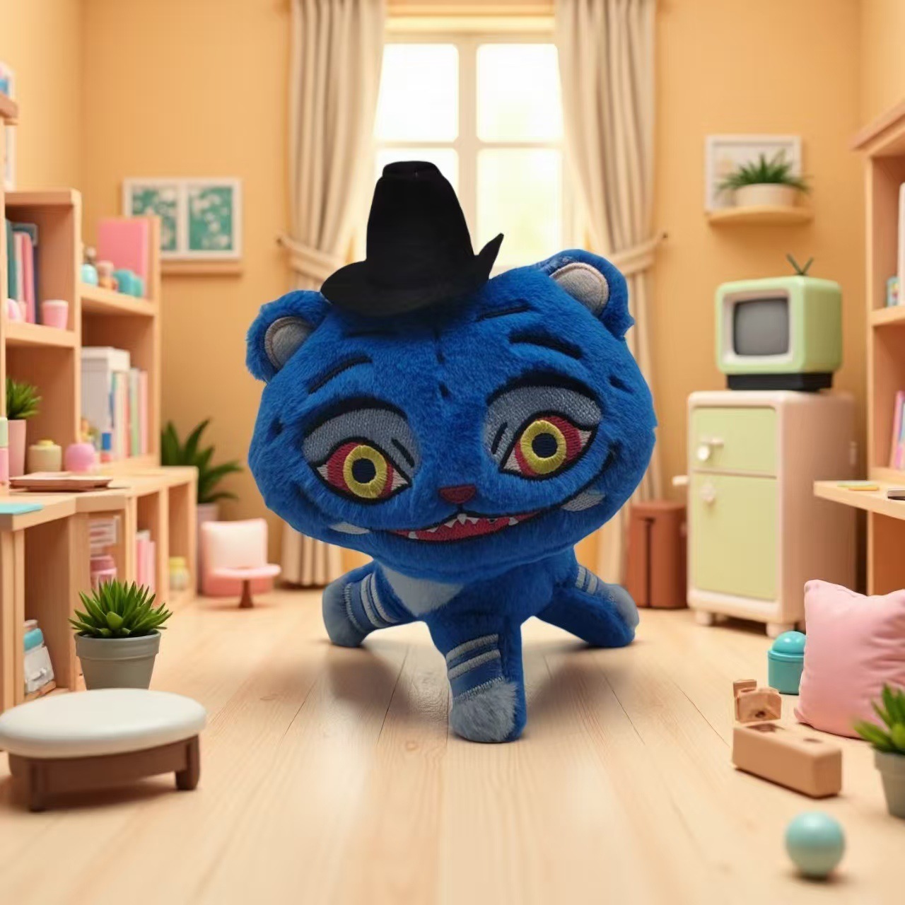 新品kpop demon hunters plush K-POP猎魔女团老虎毛绒玩偶公仔