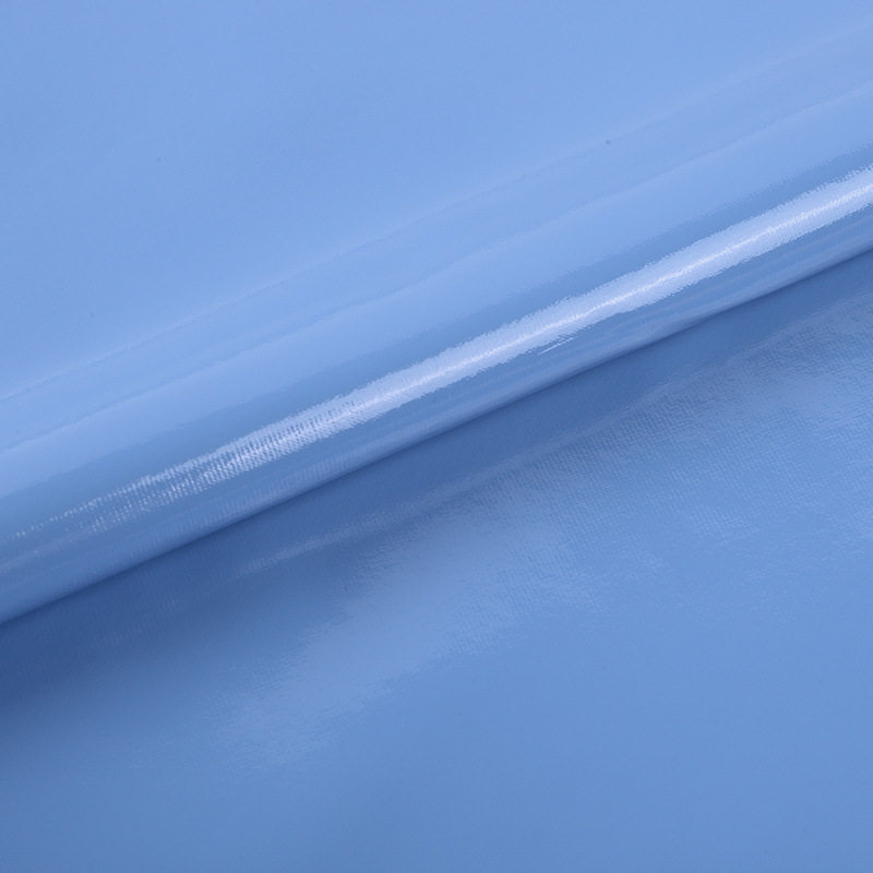 Spot Wholesale 0.6mm Four-Sided Elastic Mirror Pu Artificial Leather Elastic Bottom Glossy Colored Patent Leather Mirror Leather