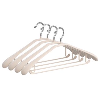Plastic-dipped semicircle wide shoulder hanger stainless steel thick non-slip seamless home drying artifact anti-shoulder corner hanging special
