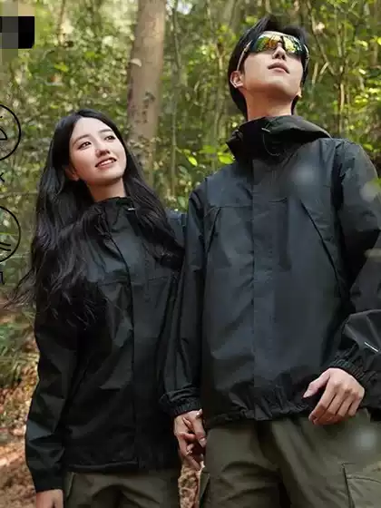 Spring and Autumn Outdoor Single Layer Jacket Men's 2025 Three-Proof Outdoor Windproof and Waterproof Jacket Men's and Women's One Piece Dropshipping