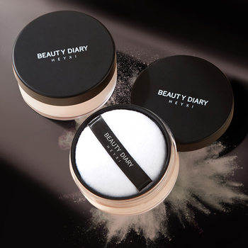Heyxi Han Yuanxi Air Setting Powder Loose Powder Oil Control Waterproof Sweatproof Concealer Powder Wholesale 12g One Piece Dropshipping