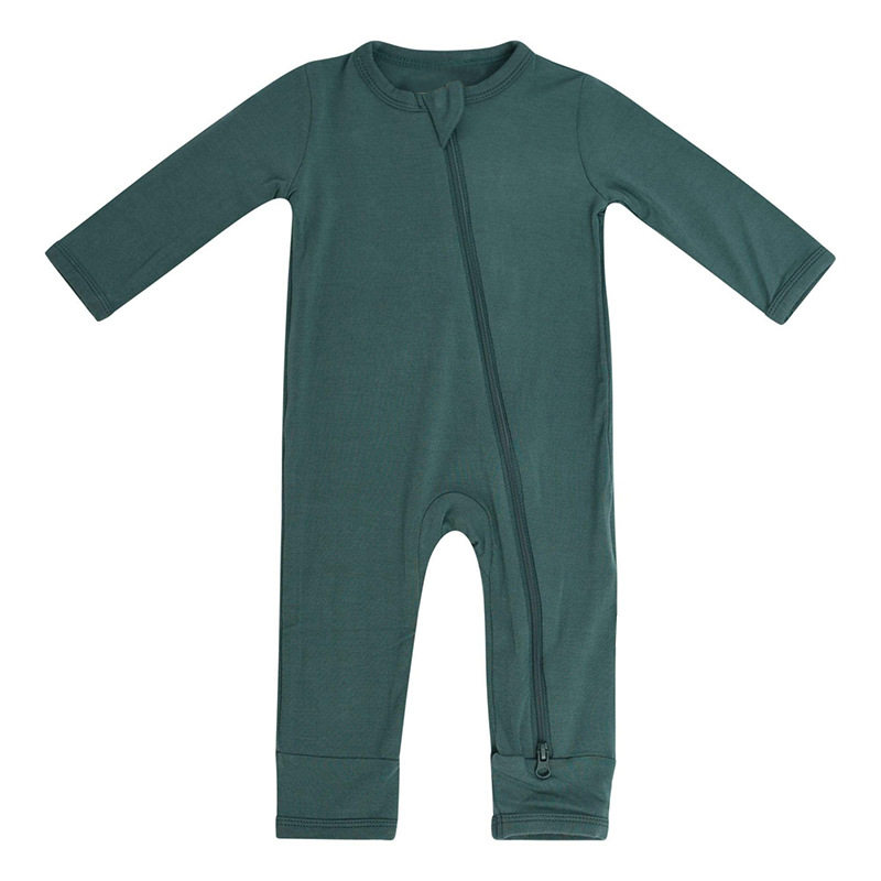 Cross-border e-commerce explosions of maternal and infant products baby clothes feet sleeping bag solid color bamboo fiber children's clothing baby jumpsuit