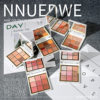 nnuedwe Lude nine-color eyeshadow plate earth color pearlescent matte cheap niche brand makeup ins eyeshadow