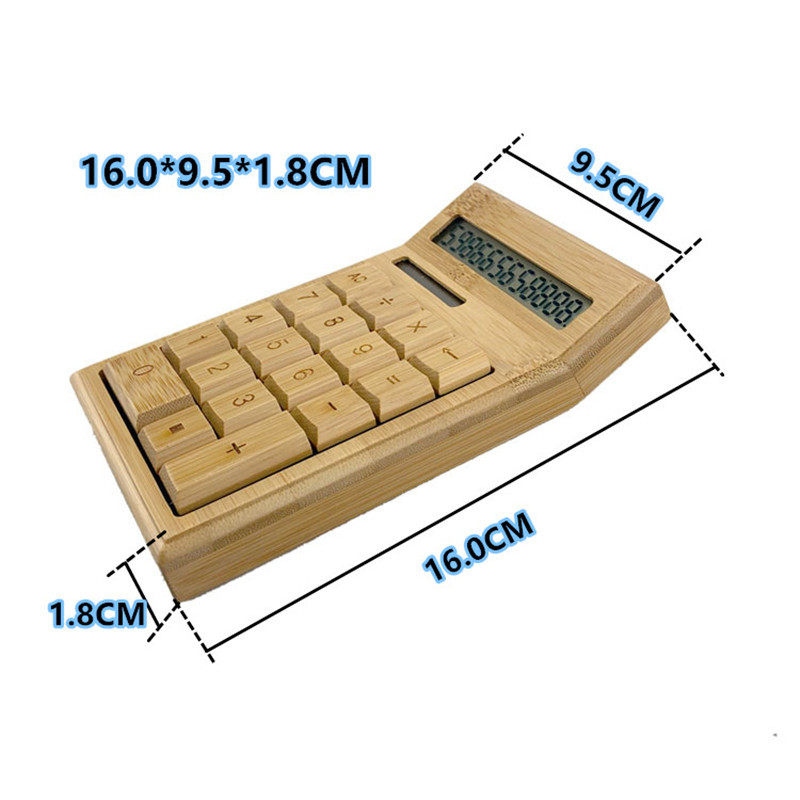 CS-19竹子计算器高档商务礼品促销办公用品太阳能仰角计算机