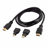 HDMI to HDMI Hd Adapter Cable Version 1.4 Three-In-One Mini HDMI Micro HDMI Interface 1080P
