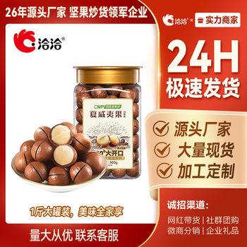 Qiaqia Canned Milk Flavored Macadamia Nuts 500g Large Canned Casual Nut Snack Sharing Pack