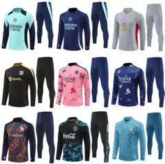 Paris Football Training Suit Barcelona Arsenal Marseille Dot Chelsea Napoli AC Atletico Long Sleeve suit