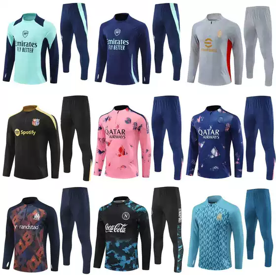 Paris Football Training Suit Barcelona Arsenal Marseille Dot Chelsea Napoli AC Atletico Long Sleeve suit