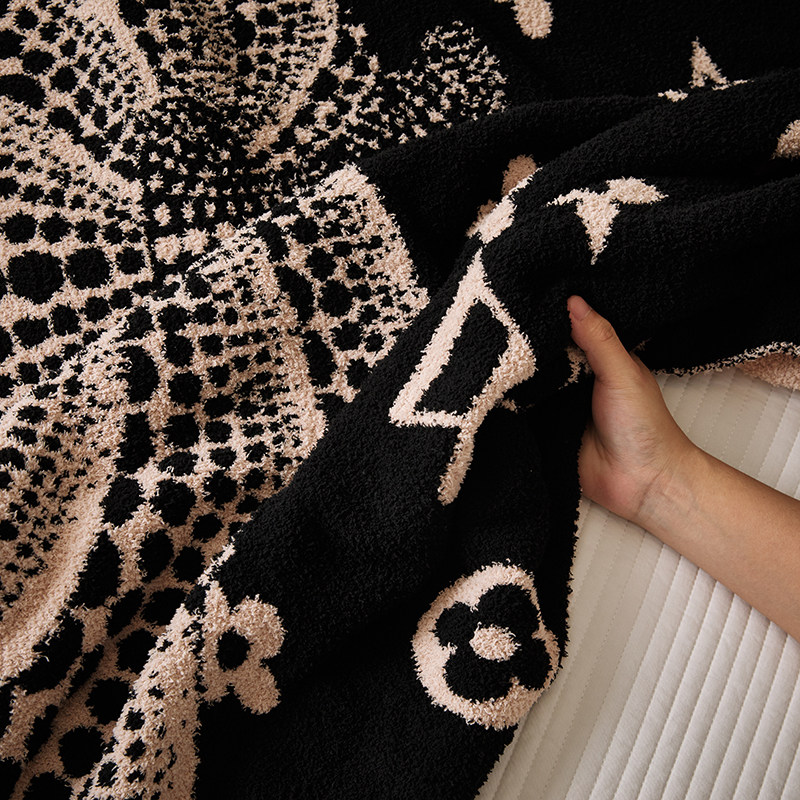 [Home] Throw Blanket, Half-Velvet Blanket, Sofa Nap Blanket, Decorative Blanket, Manufacturer, Cross-Border, Nordic Style
