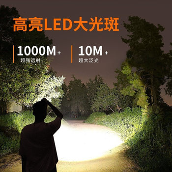 Pullman Headlight Led Strong Light Super Bright Rechargeable Head-Mounted Miner's Lamp Zoomable Fishing Flashlight Outdoor Long Shot