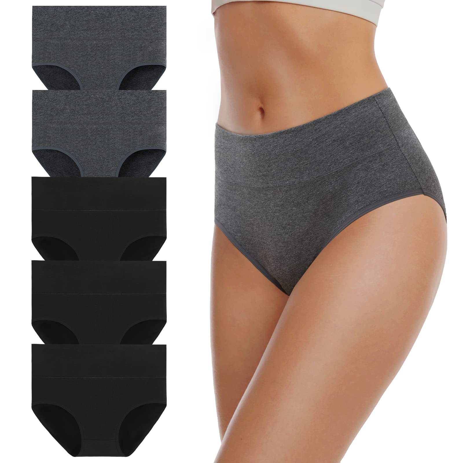 跨境欧码美码外贸女士内裤纯棉加大码高腰收腹内裤亚马逊爆款热卖