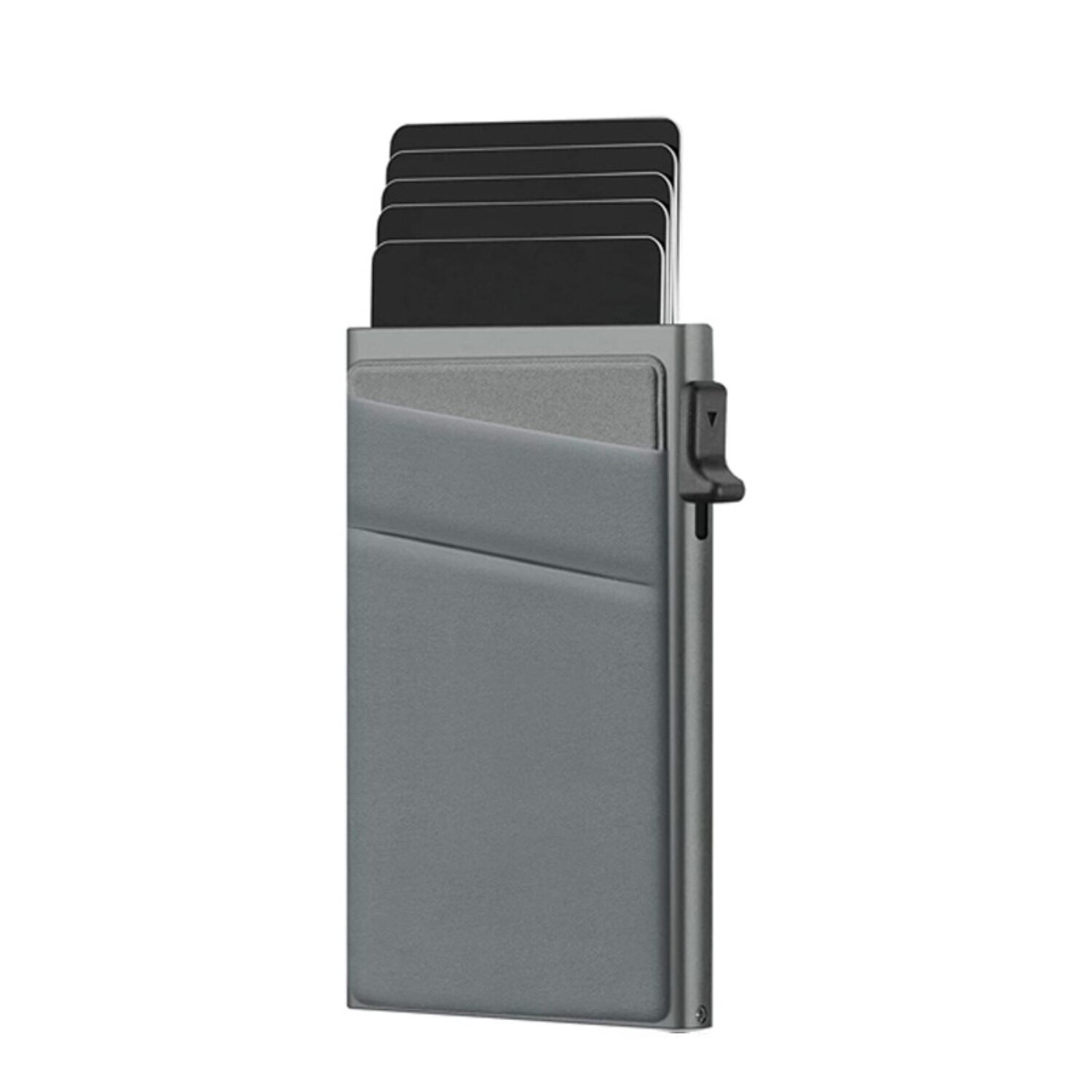 side press aluminum alloy card package automatically pops up the RFID card box screw-reinforced metal box that will not fall off the bottom