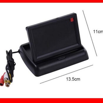 12V visual reversing Image folding car display 4.3-inch LCD HD LCD car display