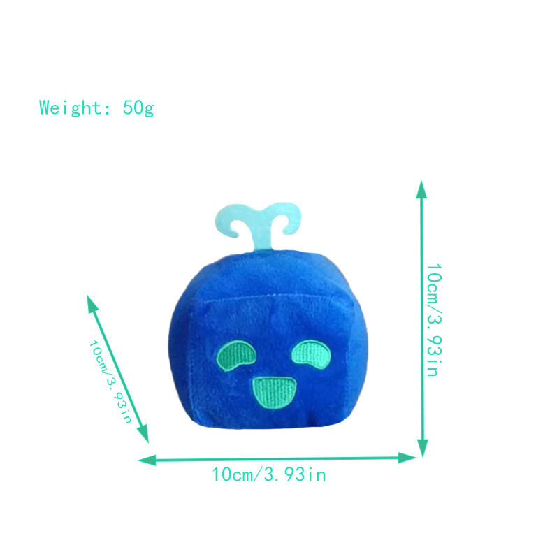 跨境新款恶魔果实玩具bloxfruits游戏周边毛绒公仔盒子动物玩偶