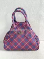 Purple plaid bowling ball