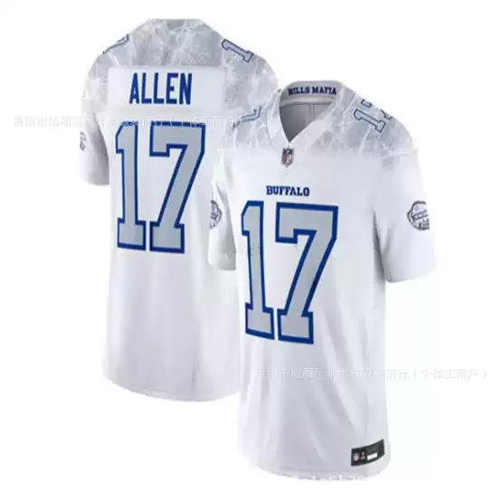 New Buffalo Bills Men's Football Jersey #17 Josh Allen