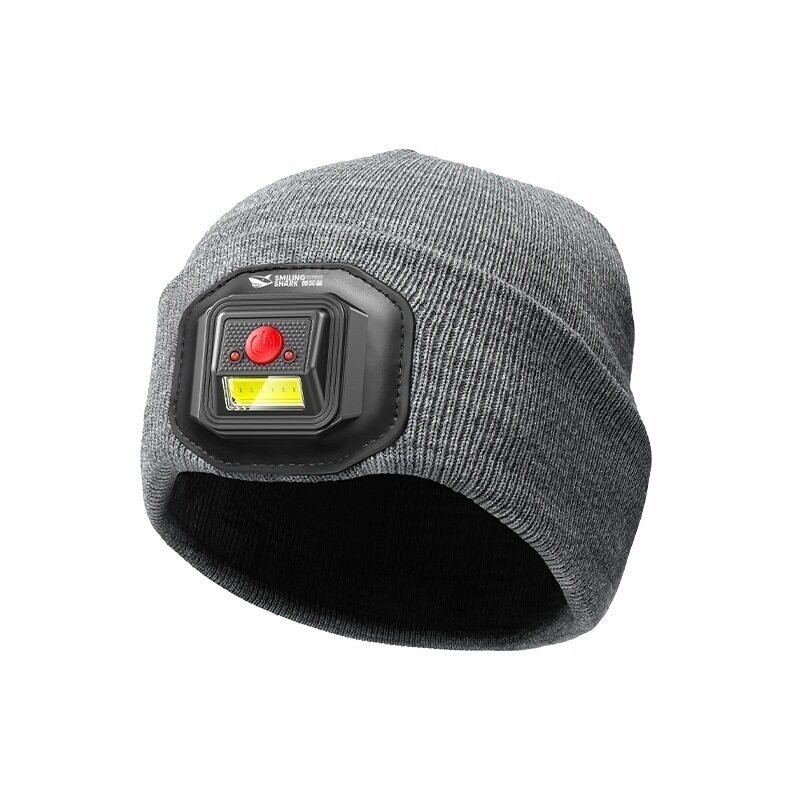 New Mini Hat Light Sensor Headlight Warm Strong Light Long-Range Head-Mounted Outdoor Work Miner's Lamp Rechargeable