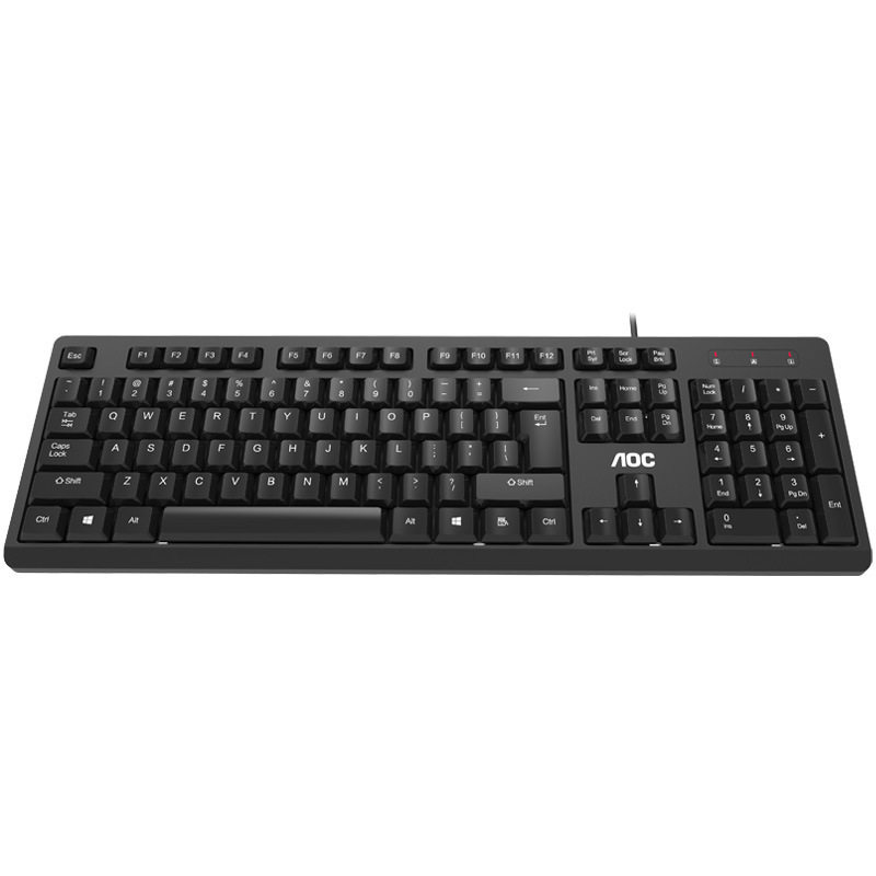 AOC KB161 Wired Single Keyboard USB Laptop Desktop Computer Business Office Portable Keyboard Accessories Batch