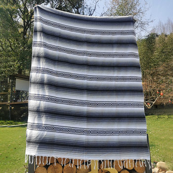 Mexican Style Tapestry Office Nap Air-conditioning Blanket Knitted Blanket Leg Cover Blanket Tablecloth Table Runner Blanket Sofa Blanket