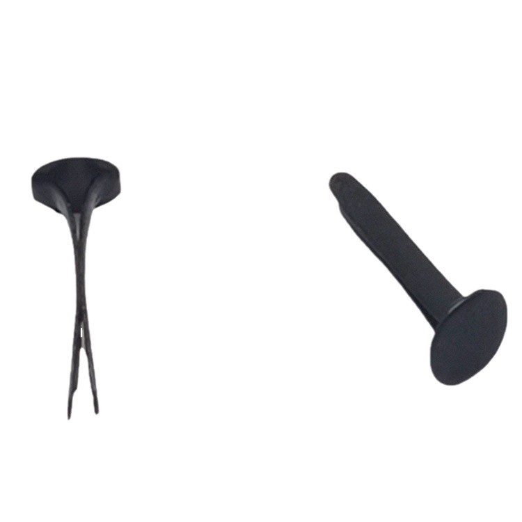 4.5*12mm black round two-foot nail round head two-angle nail flat head two-foot nail 4*8mm silver foot nail