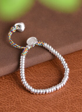 时尚手链手工编绳银盘缠称心如意
