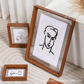 Double-Sided Transparent Photo Frame Table Display Framed Picture Frame 6 Inches 7 Inches 8 Specimen Frame A4 Acrylic Photo Frame Wall Hanging