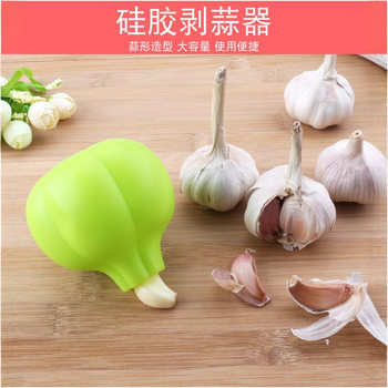 Cross-Border Dropshipping Creative Kitchenware Multi-Color Silicone Garlic Peeler Garlic Peeler Garlic Peeling Roller Pad Kitchen Gadgets