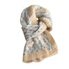 Scarf Women's Autumn and Winter 2025 New High-End Warm Knitted Scarf K-Style Versatile Contrasting Color Student Wholesale
