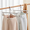 Rotatable Windproof Drying Rack Household Cross Drying Trousers Rack Travel Portable Telescopic Underwear Socks Clip Drying Rack