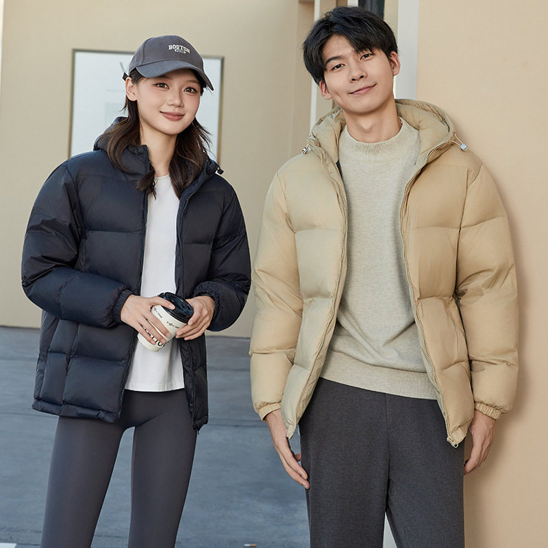 2025 New Winter Hooded Loose Bread Jacket Couple Jacket Men's down Jacket Large Size S-5Xl