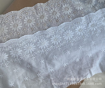 Cotton Lace Garment Accessories Hollow Lace Lace Fabric Water Soluble Mesh Lace Fabric Embroidery Lace