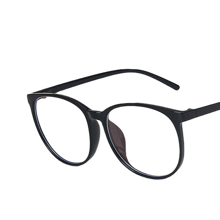 New trend large frame anti-blue glasses frame Korean version of plain red net glasses myopia finished flat glasses frame wholesale