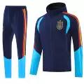 25 spanish royal blue hooded windbreaker set