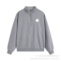 Gray half zip